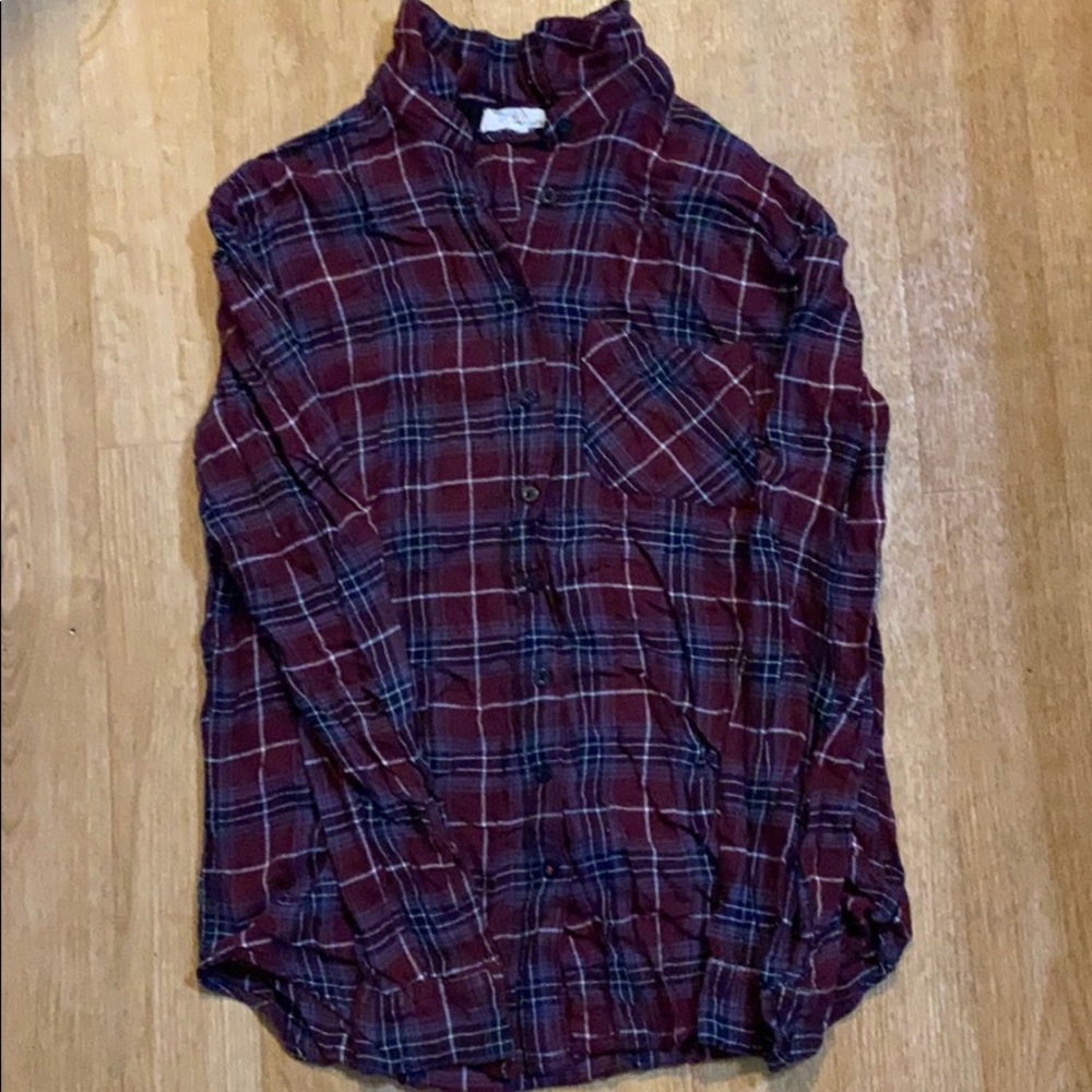Size XS Maroon Flannel from Garage